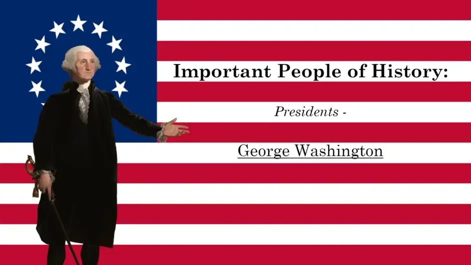 Кадър от Important People of History: Presidents - George Washington