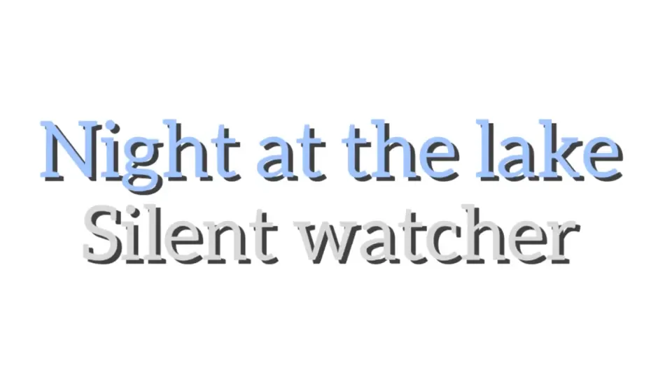 Кадър от Night at the Lake: Silent Watcher