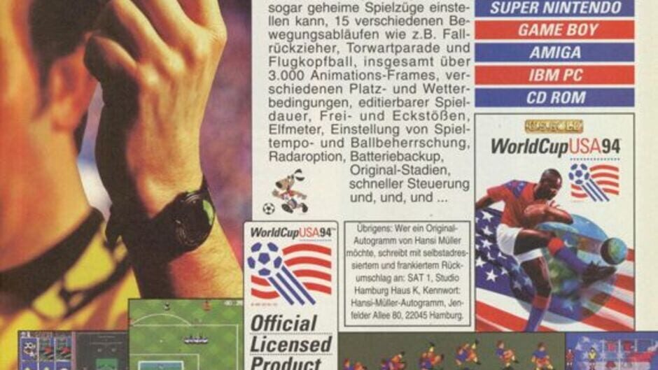 World Cup USA 94 screenshot 2