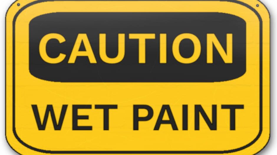 Seedborne Caution Wet Paint