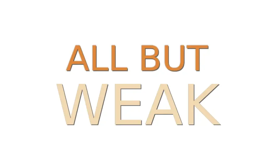 Кадър от All But Weak
