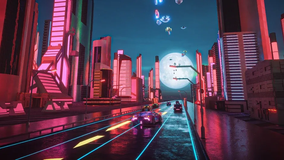 Кадър от Rhythmic Retro Racer