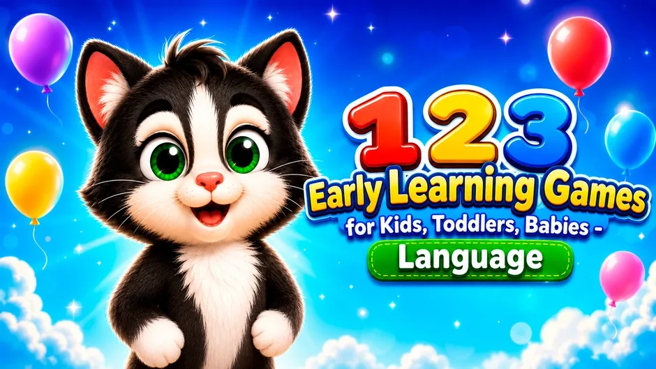 Кадър от 123 Early Learning Games for Kids, Toddlers, Babies: Language