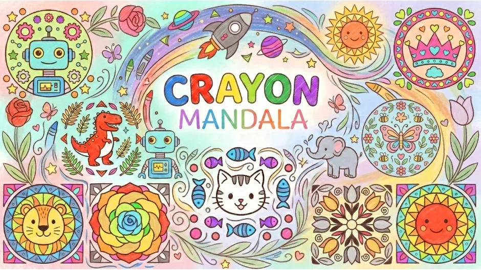 Кадър от Crayon Mandala