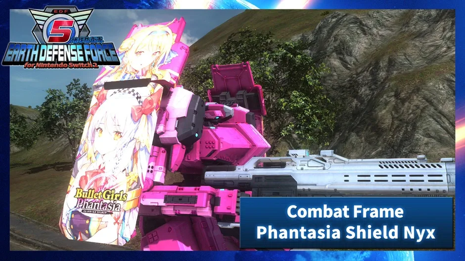 Earth Defense Force 5: Air Raider Piloted Weapon - Combat Frame Phantasia Shield Nyx