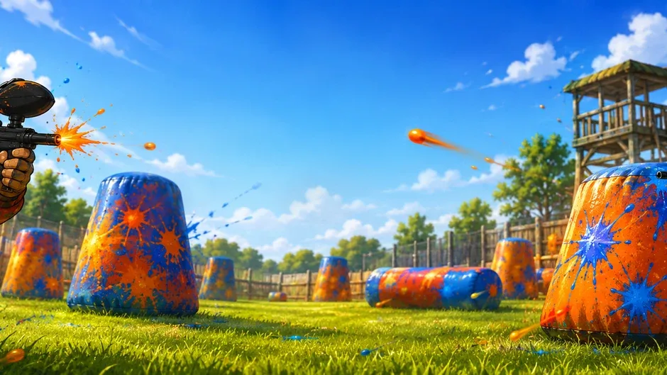 Кадър от Backyard Paintball