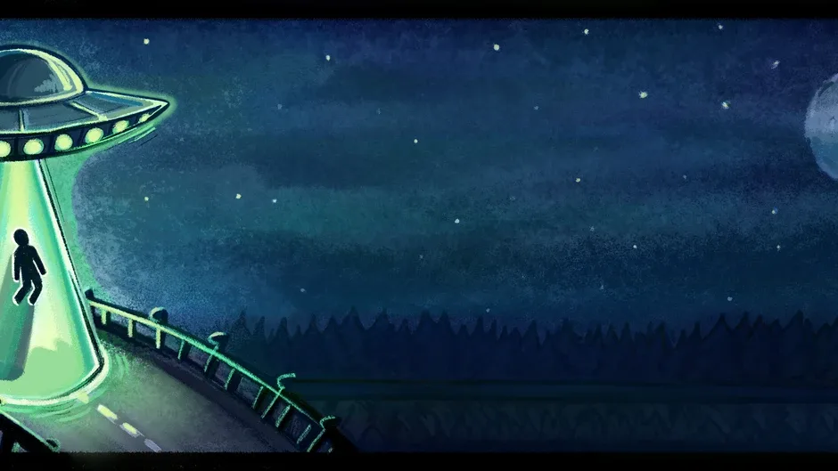 Кадър от Alfred's Alien Abduction Adventure