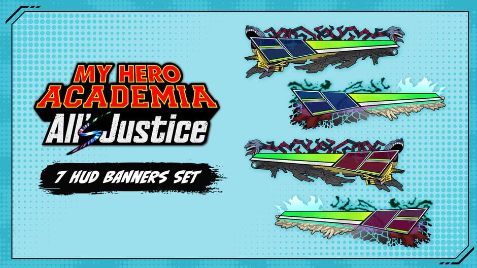 Byking Inc. My Hero Academia All's Justice: 7 HUD Banners Set