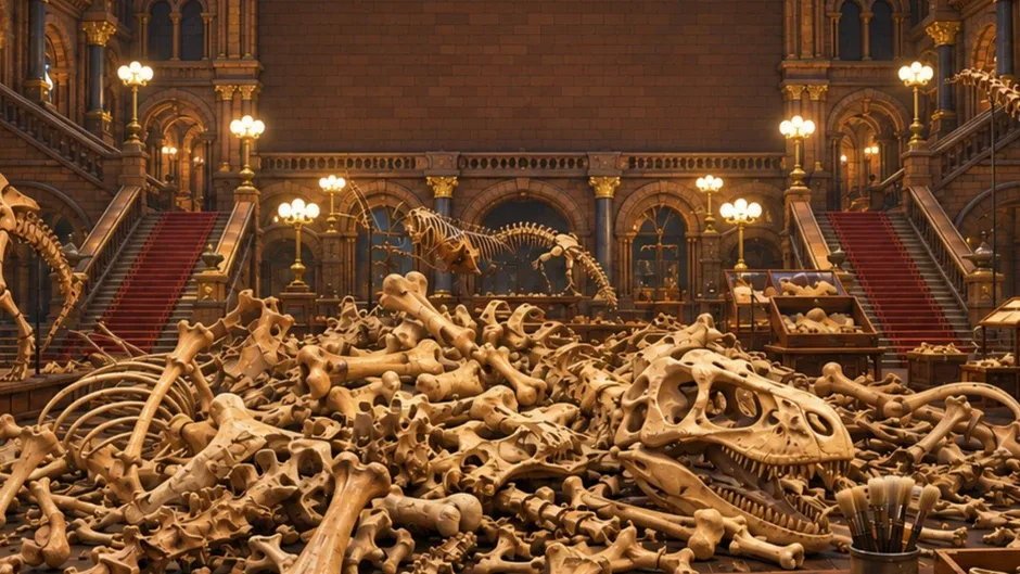 Кадър от DinoBones: Tidy Up the Museum