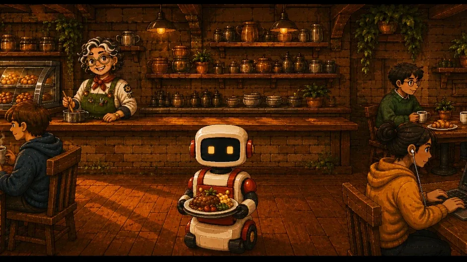 Кадър от Byte Bistro