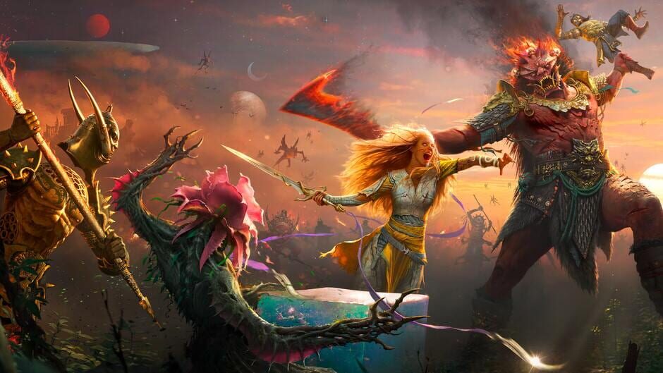 Faye fighting in God of War Laufey artwork