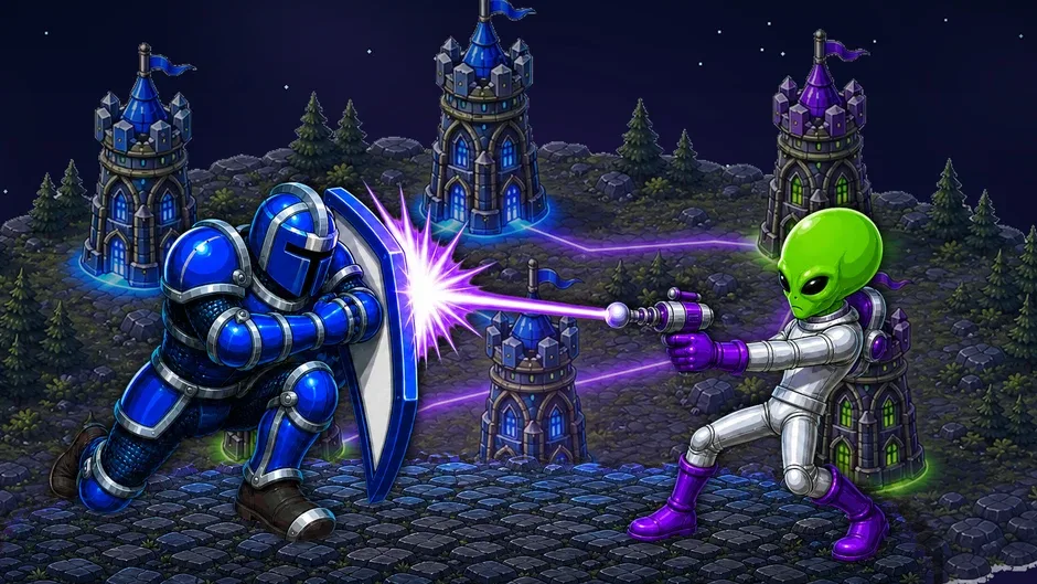 Knights vs Aliens