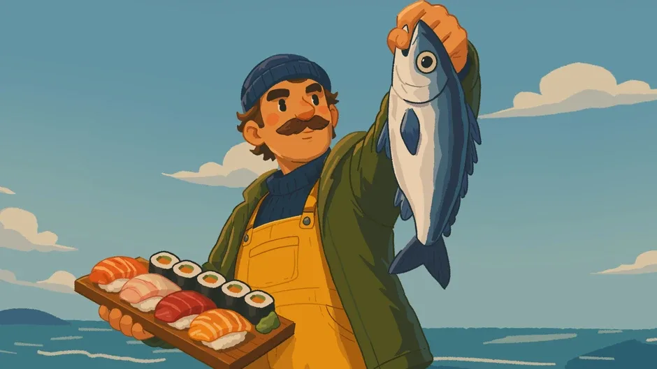 Кадър от Old Man's Sushi