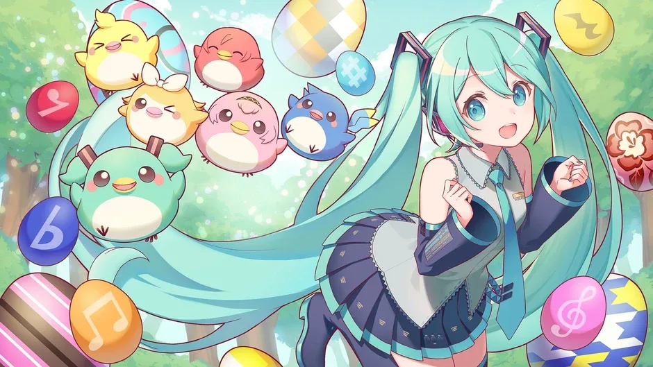 Кадър от Hatsune Miku Connecting Puzzle Tamagotori: Deluxe