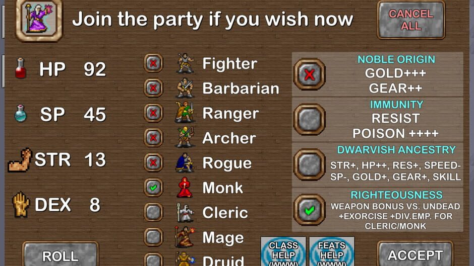 Dungeons of Chaos Screenshot