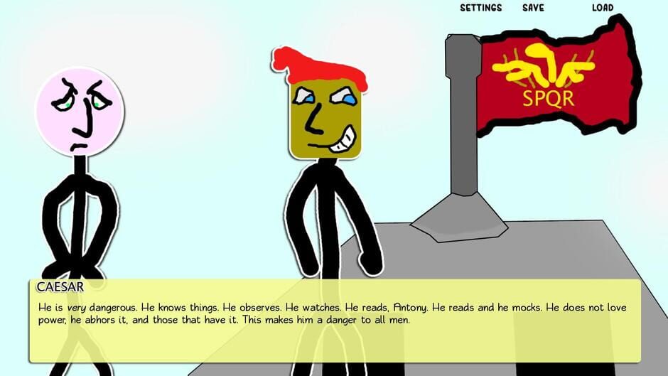 Paper Shakespeare: Stick Julius Caesar (With a Dagger) Screenshot