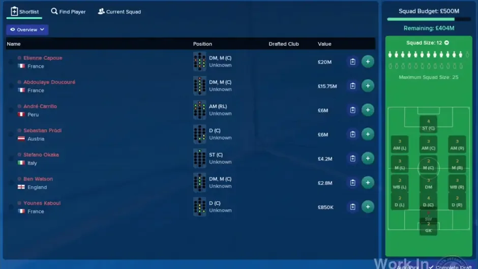 Football Manager 2018, captura de tela 1