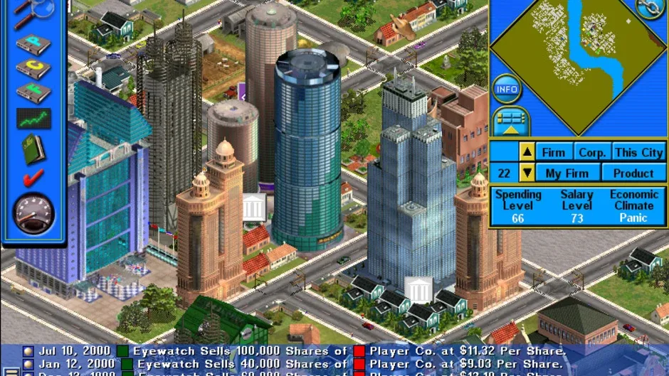 Capitalism II, captura de tela 1