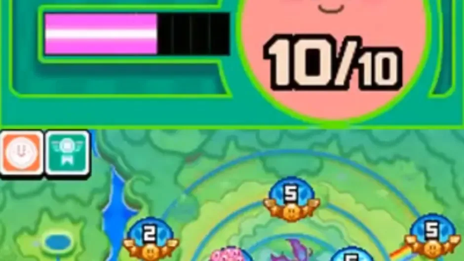 Kirby Mass Attack, captura de tela 1
