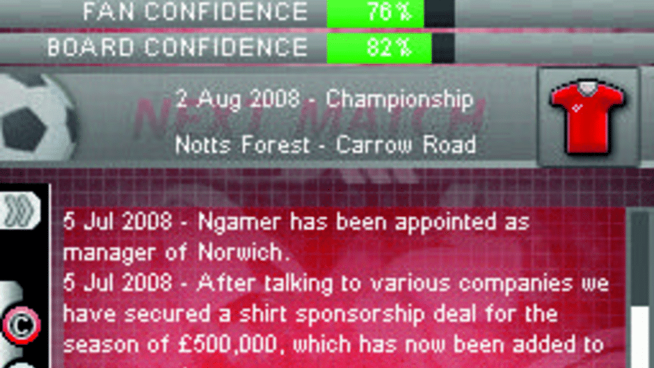 Football Director DS Screenshot