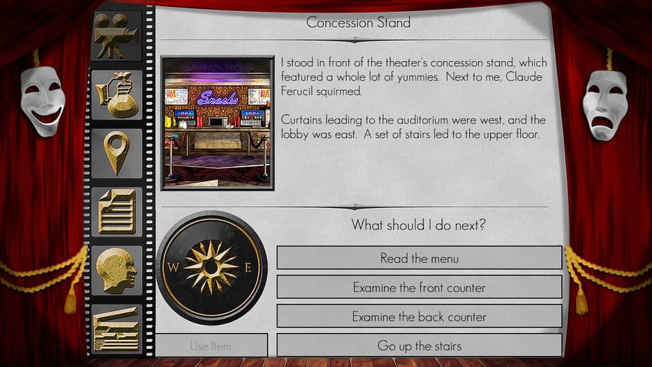 The Filmmaker - A Text Adventure Screenshot