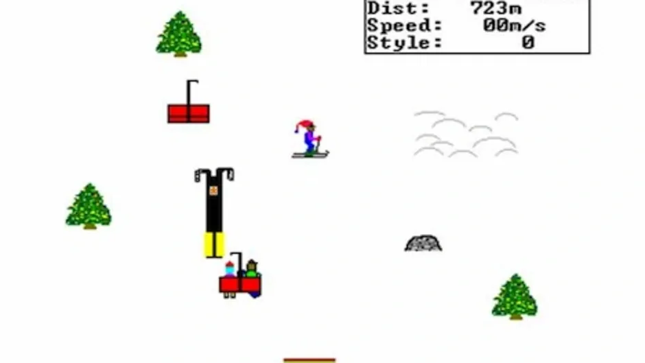 SkiFree, captura de tela 3