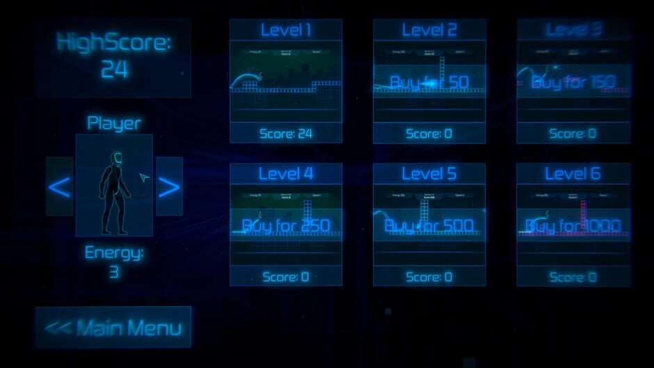 Neon Void Runner screenshot