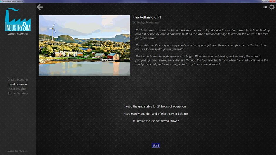 IndustrySim Virtual Platform Screenshot