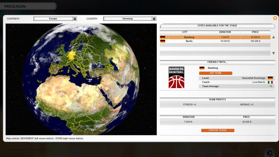 International Basketball Manager Screenshot