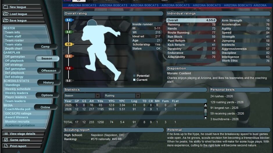 Bowl Bound College Football Screenshot