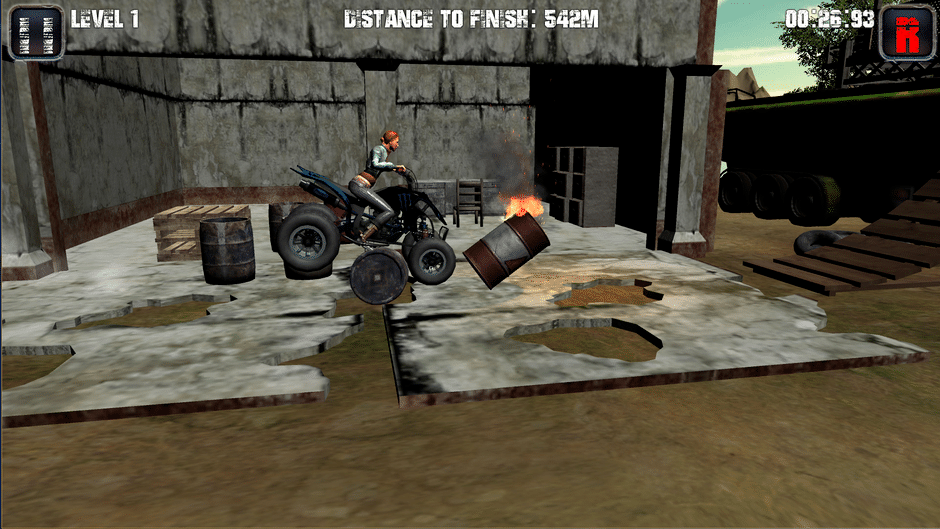 Motorcycle, tricycle, ATV hill racing Screenshot
