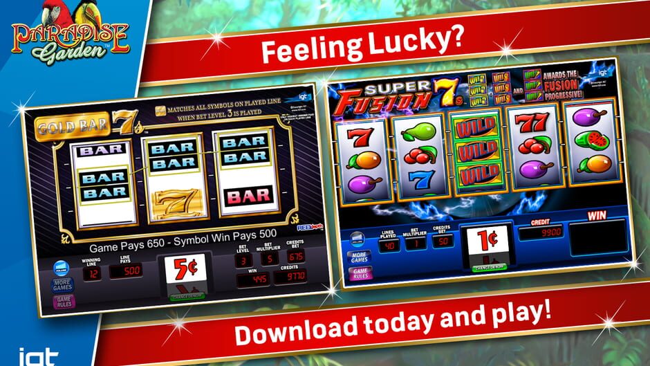 IGT Slots Paradise Garden Screenshot