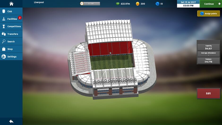 สกรีนช็อตจาก Soccer Manager 2018 (รูปที่ 3)