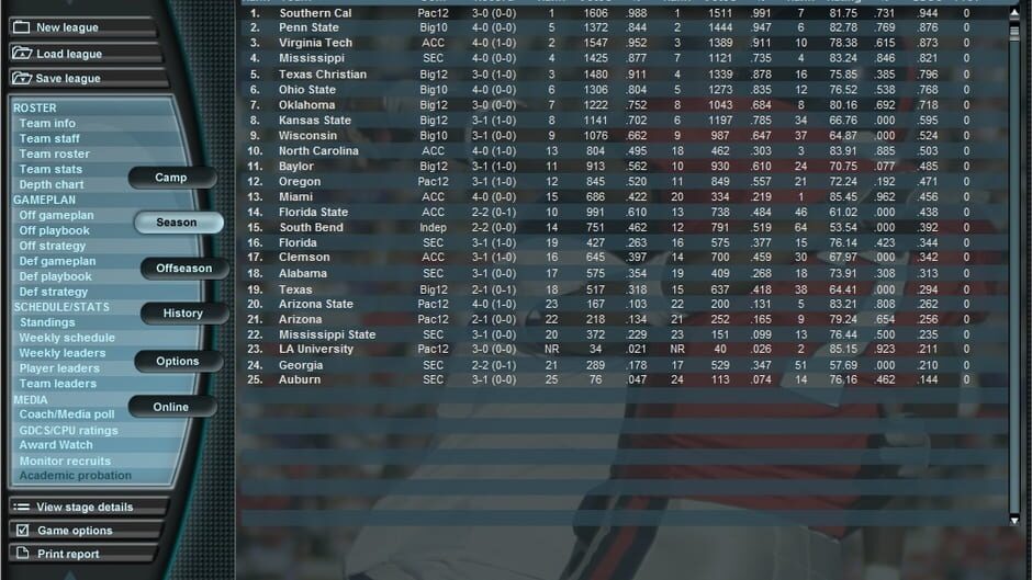 Bowl Bound College Football Screenshot