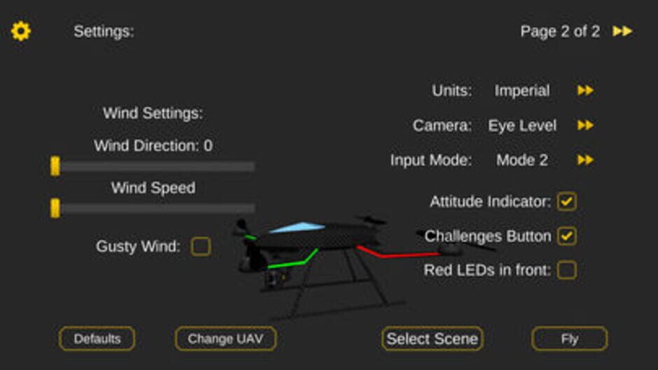 สกรีนช็อตจาก QuadcopterFx Simulator (รูปที่ 2)