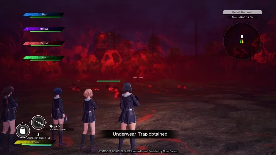 School Girl/Zombie Hunter, captura de tela 2