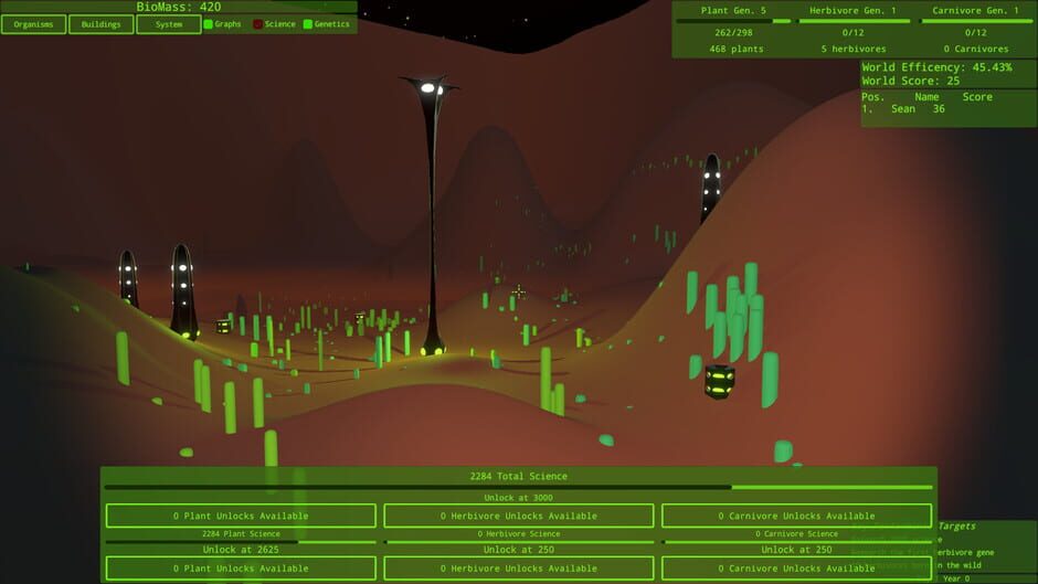 Intelligent Design: An Evolutionary Sandbox Screenshot