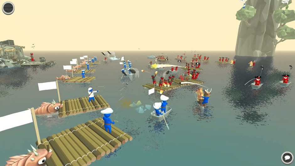 Stupid Raft Battle Simulator Screenshot