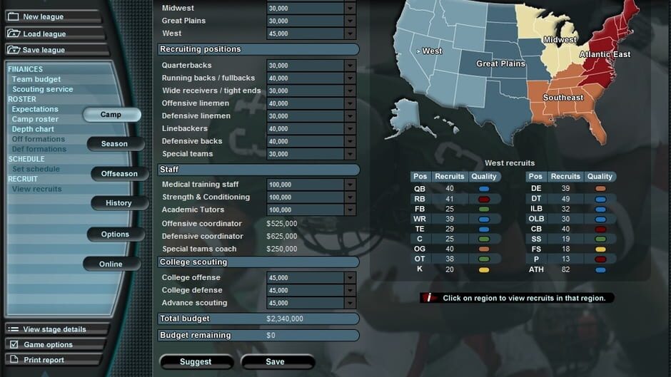 Bowl Bound College Football Screenshot