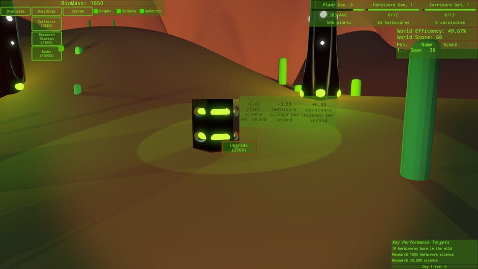 Intelligent Design: An Evolutionary Sandbox Screenshot