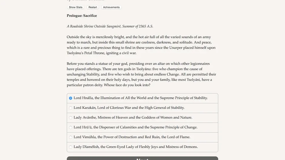 Choice of the Petal Throne