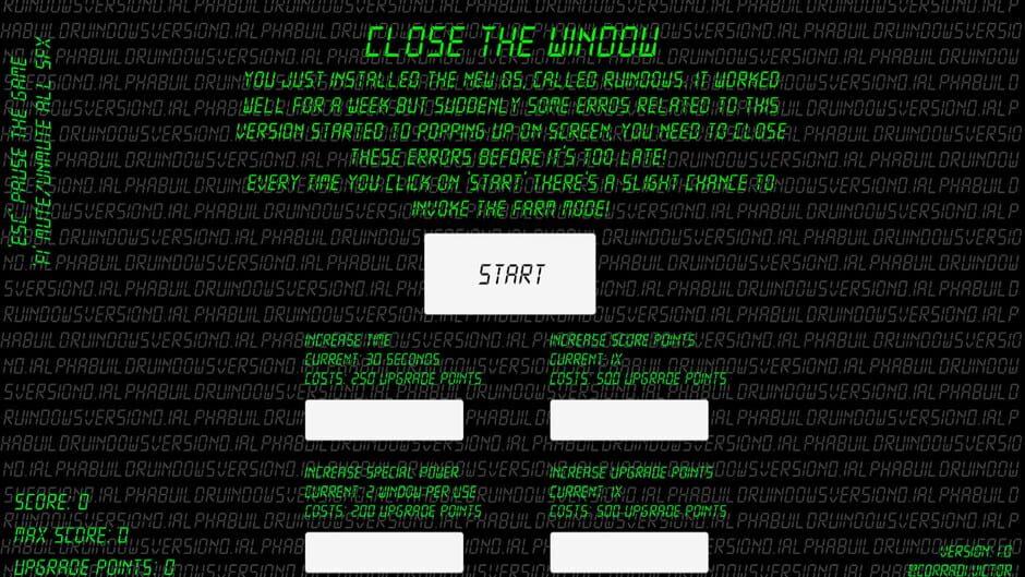 Close the Window! Screenshot