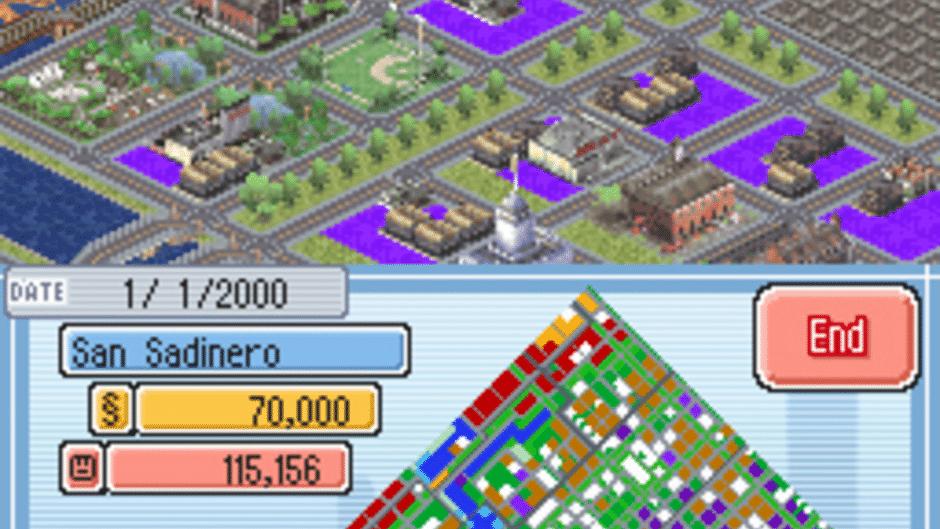 SimCity DS Screenshot