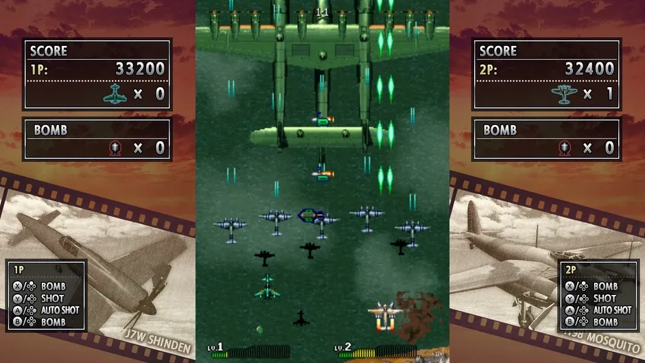Strikers 1945 II, captura de tela 1