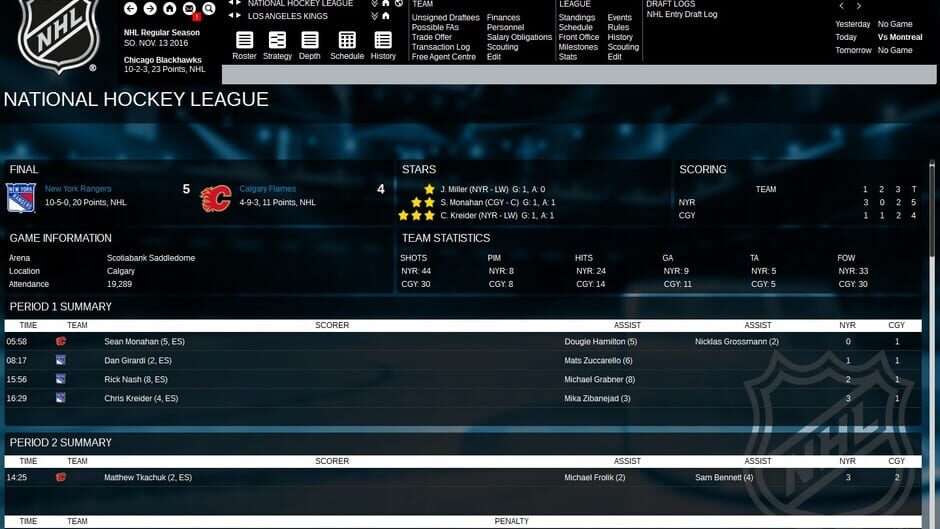 Franchise Hockey Manager 3 Screenshot