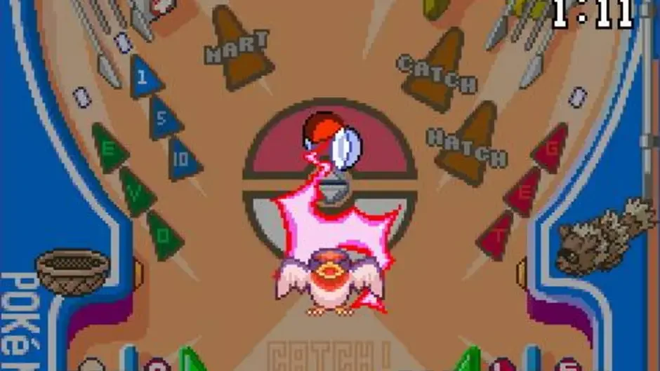 Pokémon Pinball: Ruby & Sapphire, captura de tela 1