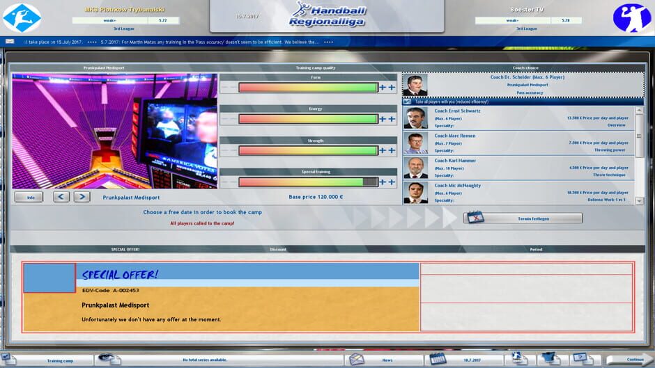Handball Manager: Team Screenshot
