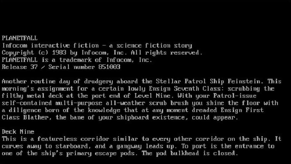 Zork Anthology Screenshot