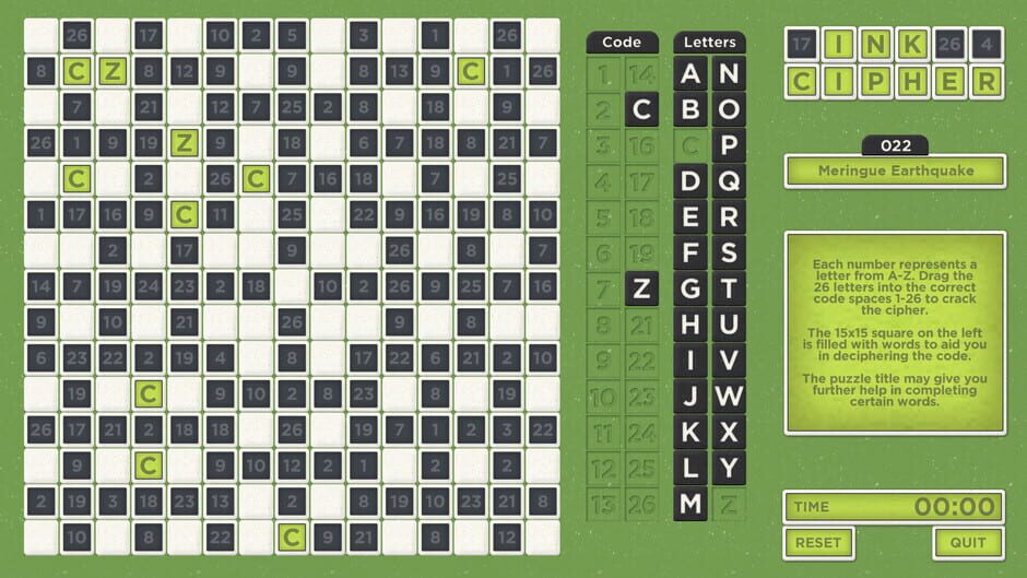 Ink Cipher Screenshot