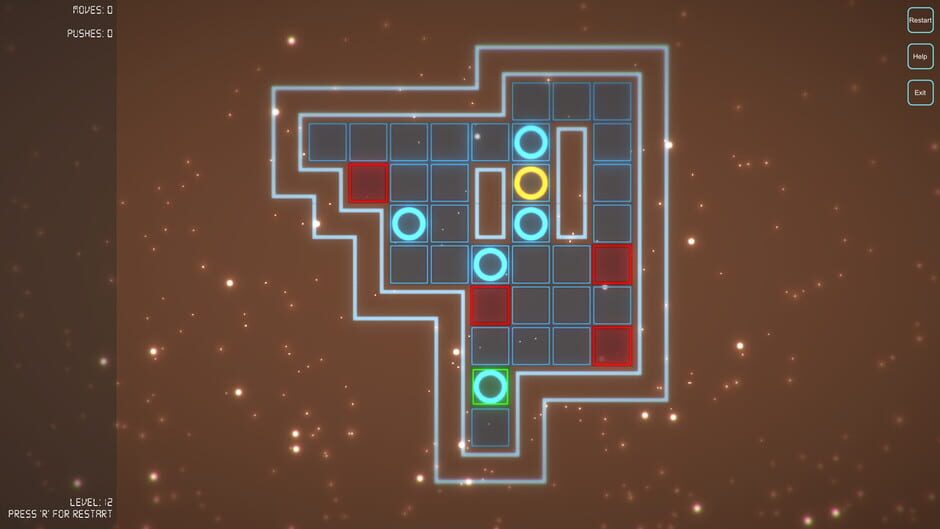 Glowing Sokoban Screenshot